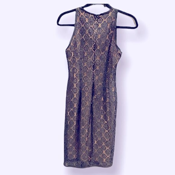 Vince navy blue lace midi dress size 4 - Picture 2 of 6